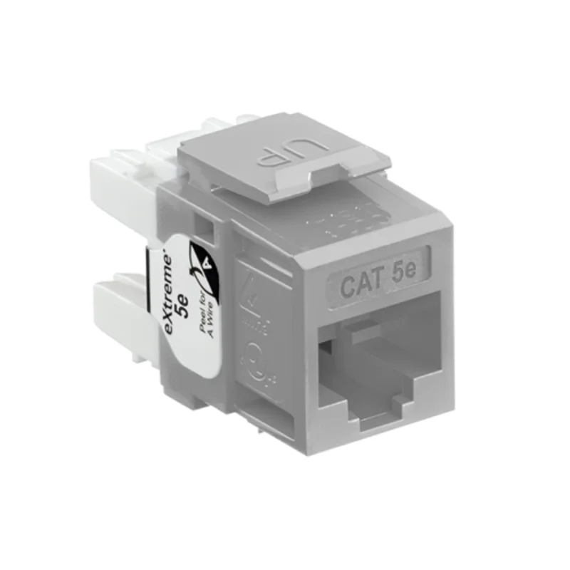 Leviton Cat 5e QUICKPORT Jack Gray 5G110-RG5