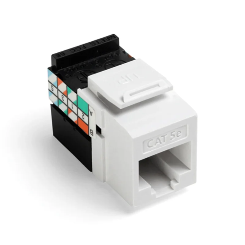 Leviton Cat 5e QUICKPORT Jack White 5G108-RW5