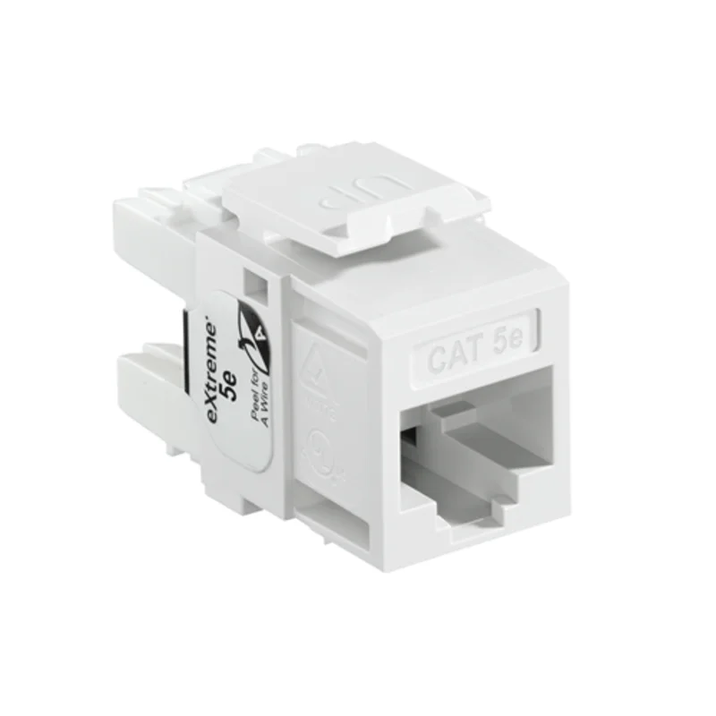 Leviton Cat 5e QUICKPORT Jack White 5G110-RW5