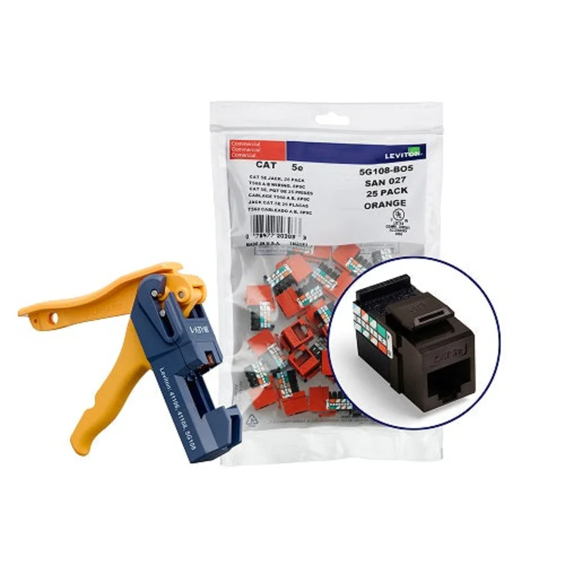 Leviton Cat 5e QUICKPORT Jacks Bulk QUICKPACK 5G108-JB5 (Pack of 150)