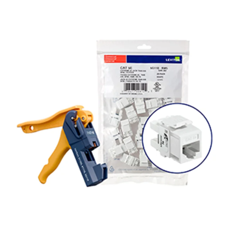 Leviton Cat 5e QUICKPORT Jacks Bulk QUICKPACK White (Pack Of 150) 5G110-JW5