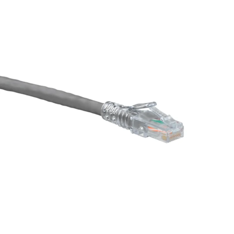 Leviton Cat 5e SlimLine Boot Patch Cord 7 ft Gray 5D460-7S