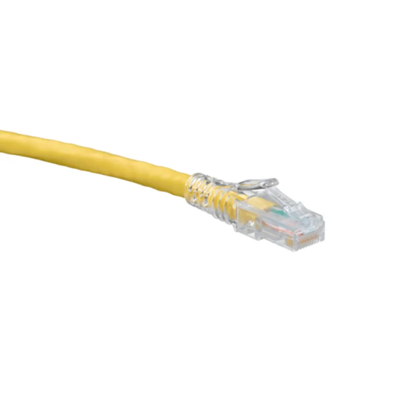 Leviton Cat 5e SlimLine Boot Patch Cord 7 ft Yellow 5D460-7Y