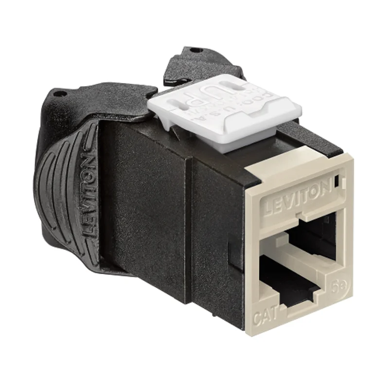 Leviton Cat 5e UTP QUICKPORT Jack Ivory 5EUJK-RI5