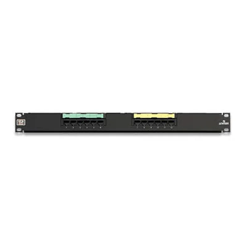 Leviton Cat 6 Flat Universal Patch Panel 12-Port 69586-U12