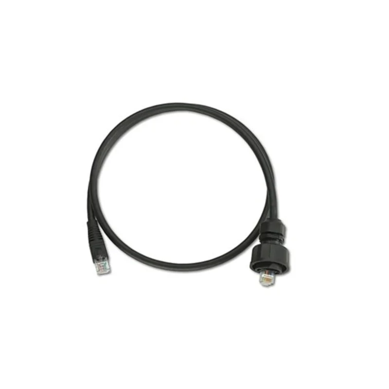 Leviton Cat 6 Patch Cord Industrial Plug To RJ 45 Plug 20 Feet Black D6721-20E