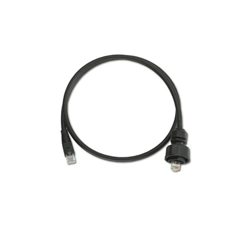 Leviton Cat 6 Patch Cord Industrial Plug To RJ 45 Plug 3 Feet Black D6721-3E