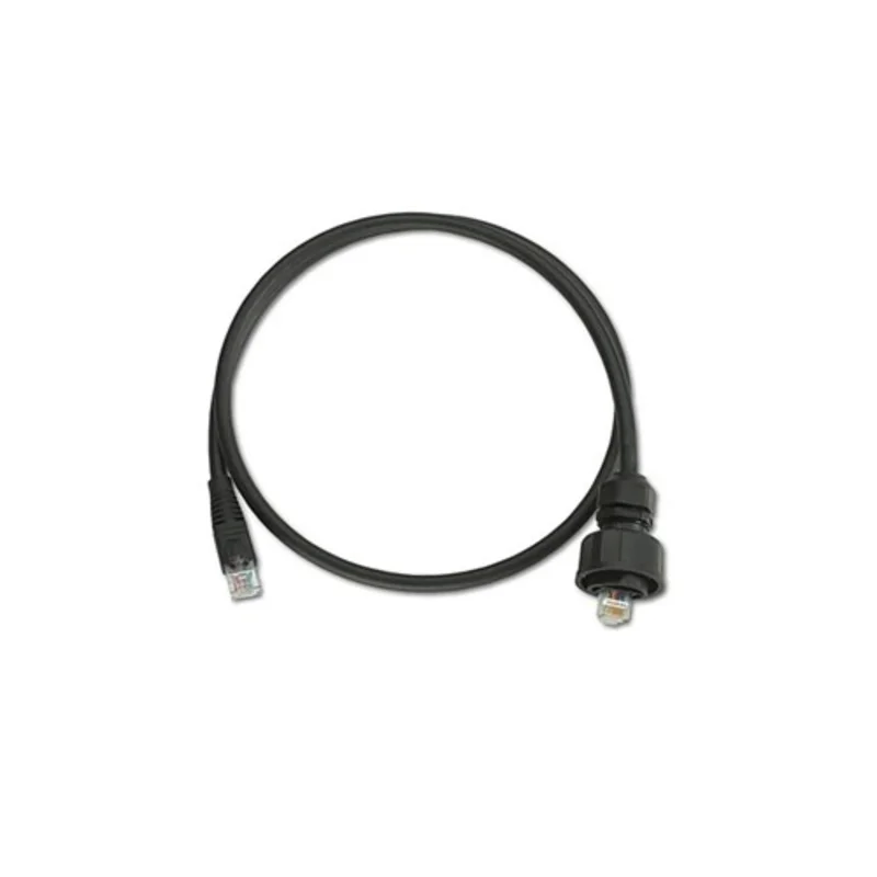 Leviton Cat 6 Patch Cord Industrial Plug To RJ 45 Plug 5 Feet Black D6721-5E