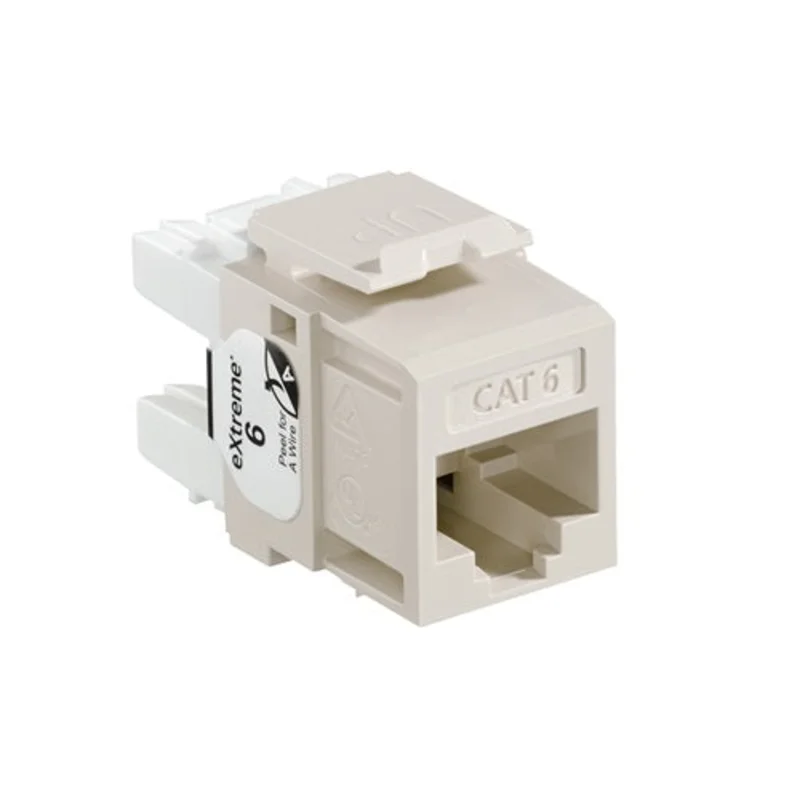Leviton Cat 6 QUICKPORT Jack Light Almond 61110-RT6