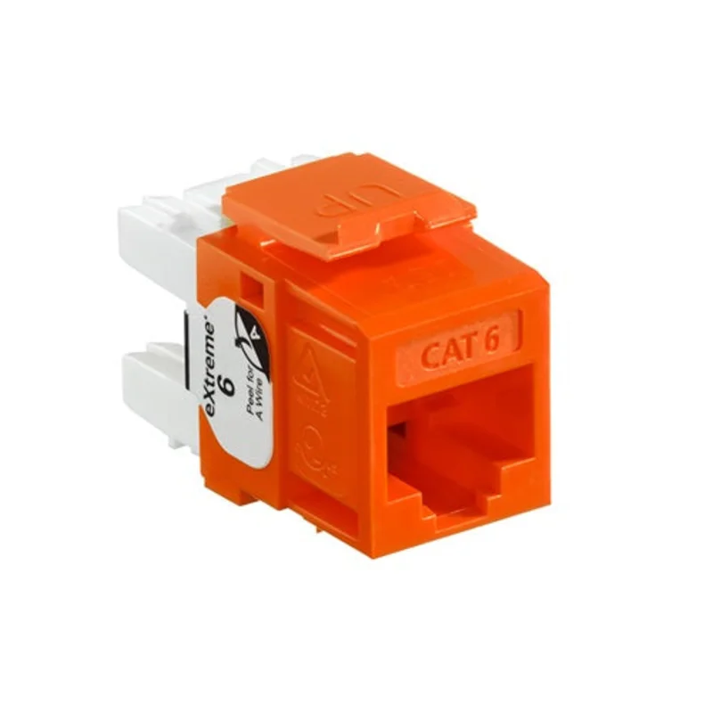 Leviton Cat 6 QUICKPORT Jack Orange 61110-RO6