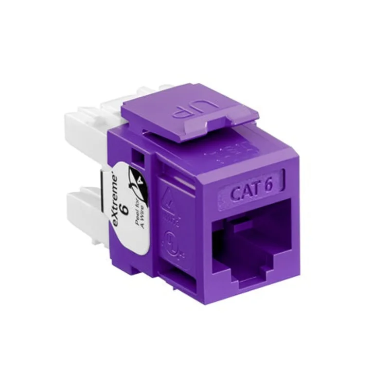 Leviton Cat 6 QUICKPORT Jack Purple 61110-RP6