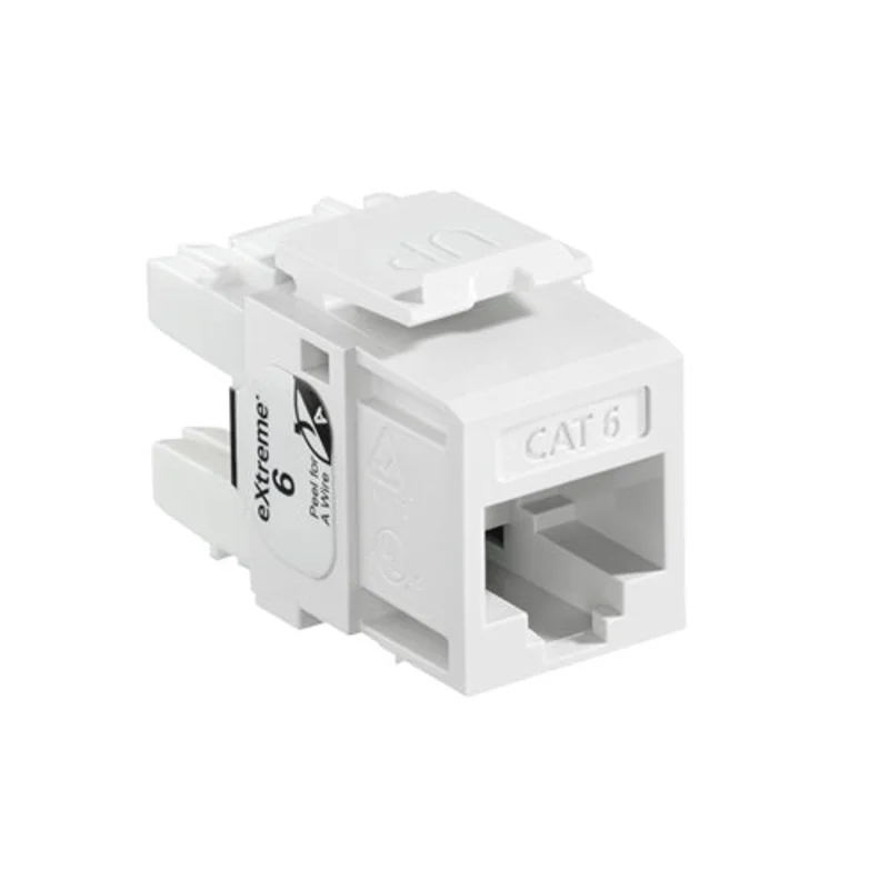 Leviton Cat 6 QUICKPORT Jack White 61110-RW6