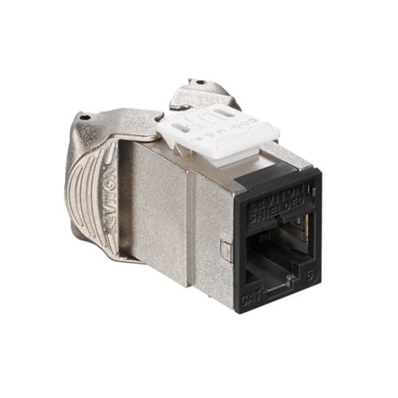 Leviton Cat 6 Shielded QUICKPORT Jack Black 61SJK-RE6