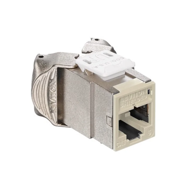 Leviton Cat 6 Shielded QUICKPORT Jack Ivory 61SJK-RI6