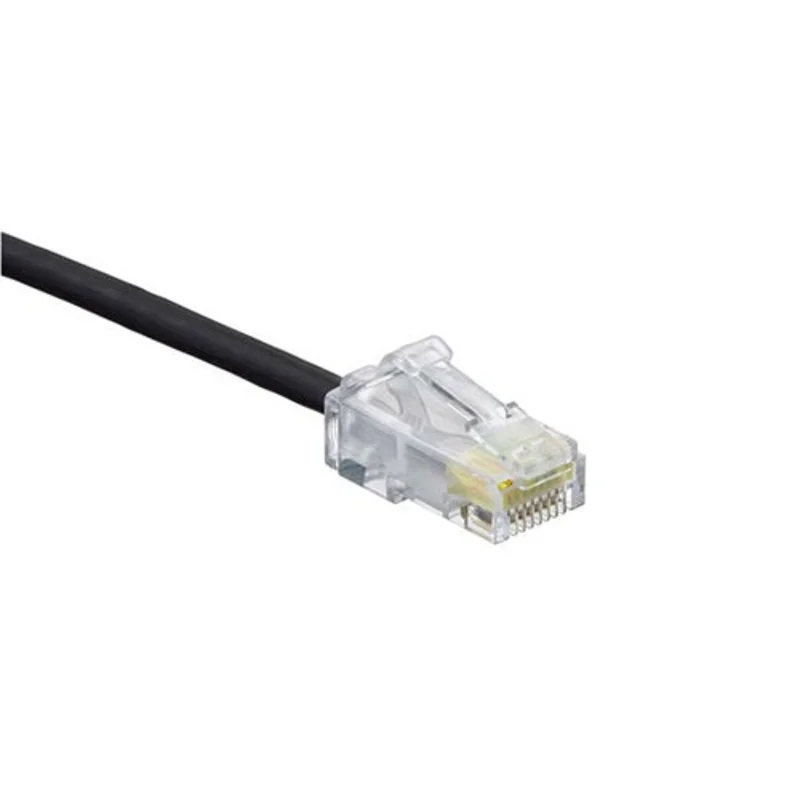 Leviton Cat 6 Small Diameter High-Flex Patch Cord 3 ft Black 6H460-3E