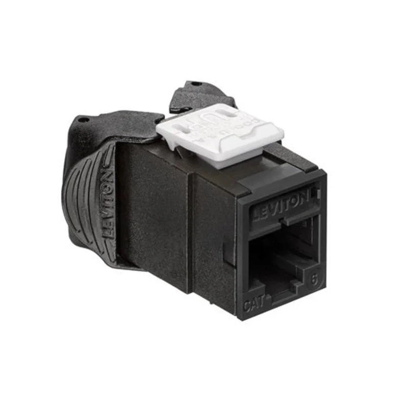 Leviton Cat 6 UTP QUICKPORT Jack Black 61UJK-RE6
