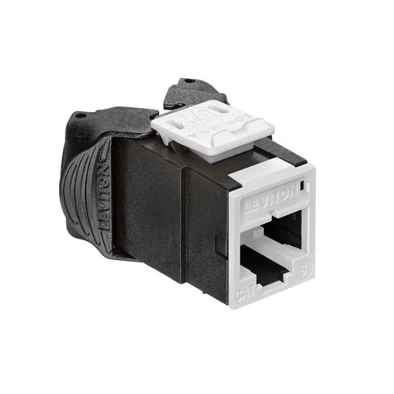 Leviton Cat 6 UTP QUICKPORT Jack White 61UJK-RW6