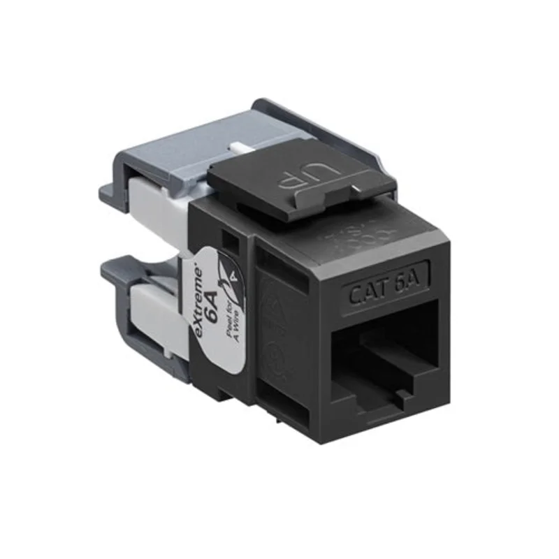 Leviton Cat 6A QUICKPORT Jack Black (Pack of 12) 6110G-RE6