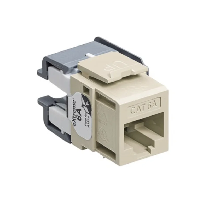 Leviton Cat 6A QUICKPORT Jack Ivory 6110G-RI6