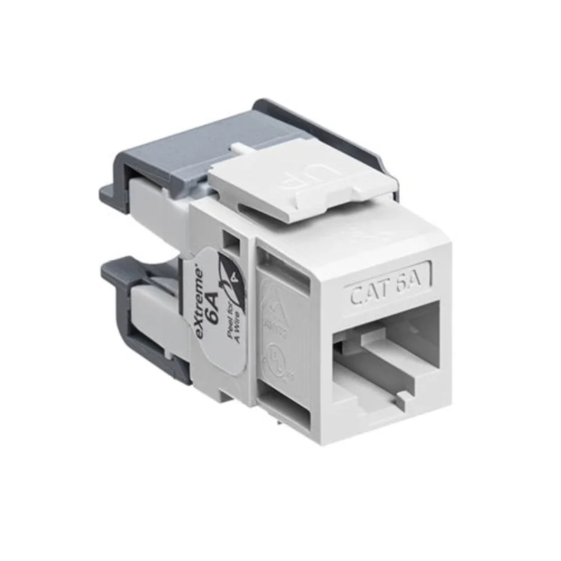 Leviton Cat 6A QUICKPORT Jack White 6110G-RW6