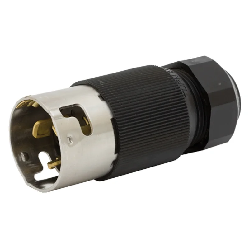 Leviton CS6365C Non-NEMA California Style 3 Pole 4 Wire Locking Plug 50 Amp 125/250V Industrial Grade