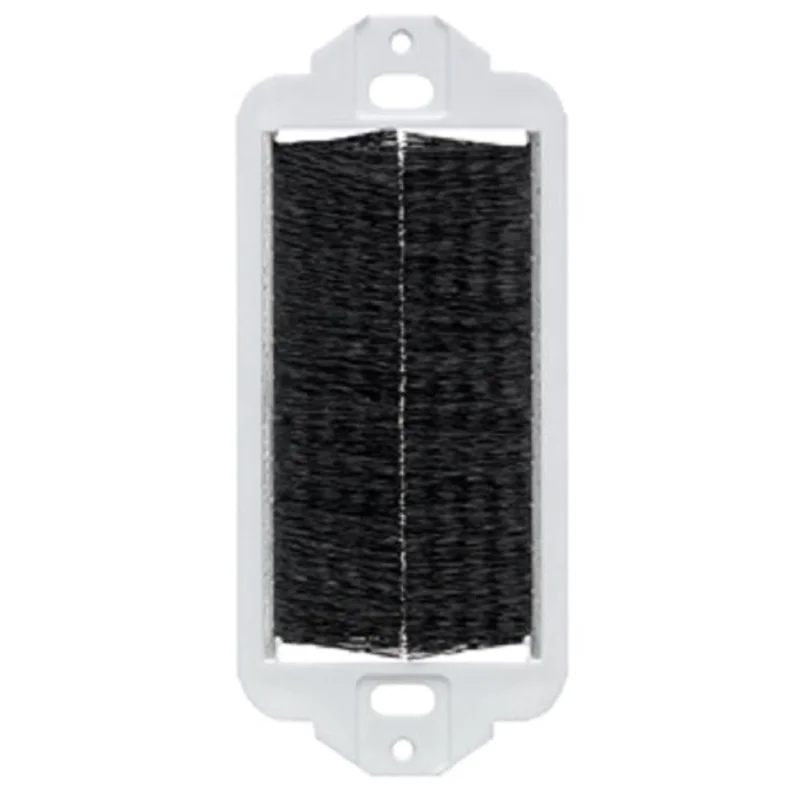 Leviton Decora Brush Passthrough Insert Black 41075-DBE