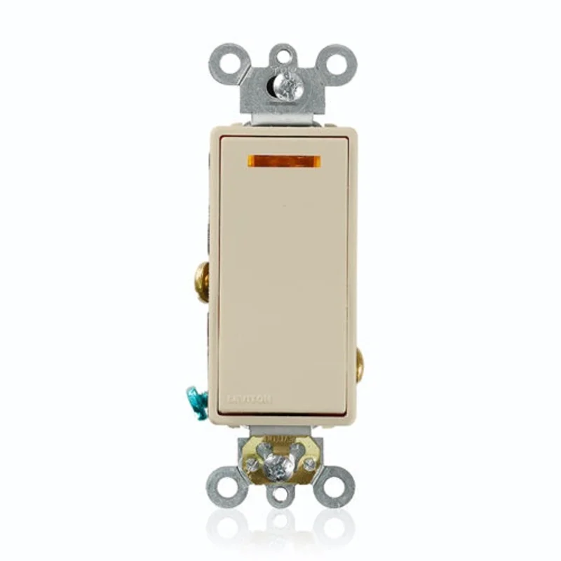 Leviton Decora Plus Rocker Lighted Handle Quiet Switch 5631-2I
