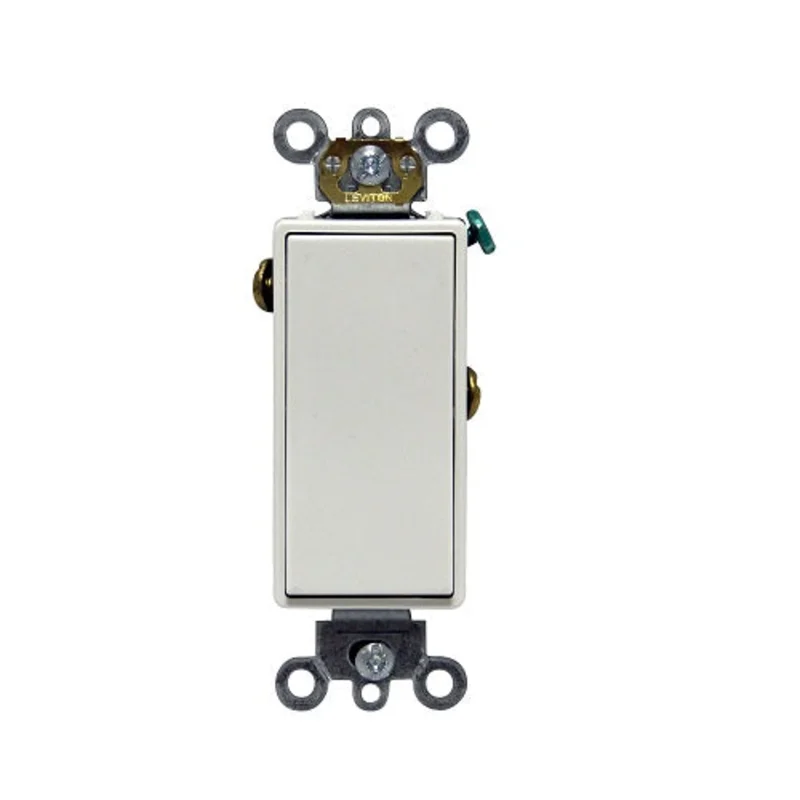 Leviton Decora Plus Rocker Single-Pole AC Quiet Switch 5691-2W