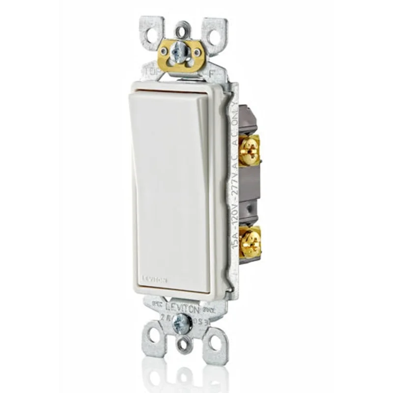 Leviton Decora Single-Pole Switch 5601-P2W