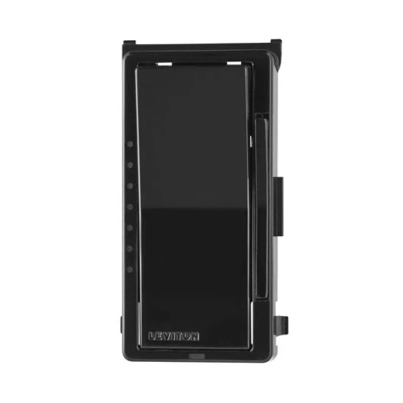 Leviton Decora Smart Dimmer Switch Color Change Faceplate Black DDKIT-E