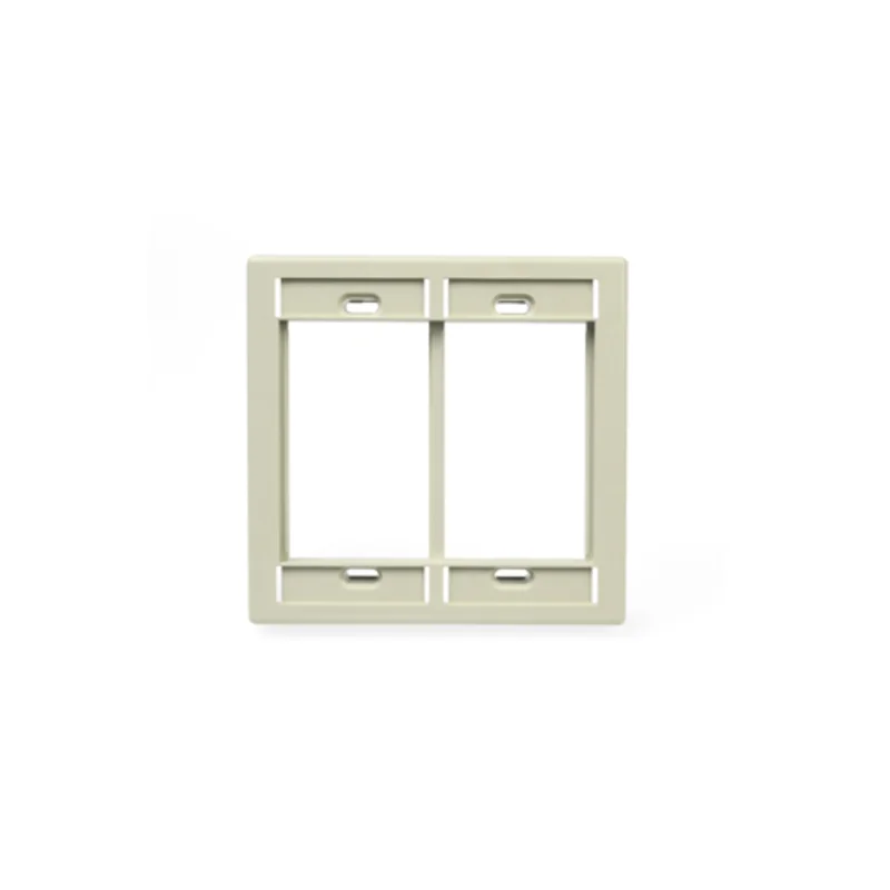 Leviton Dual Gang MOS Wallplate Light Almond 41290-DMT