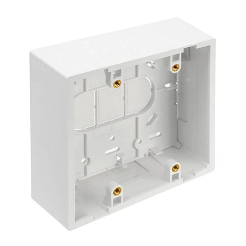 Leviton Dual-Gang Surface-Mount Back Box White 42777-2WA