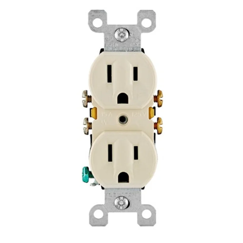 Leviton Duplex Outlet/Receptacle 15 Amp Contractor Pack 5320-TCP