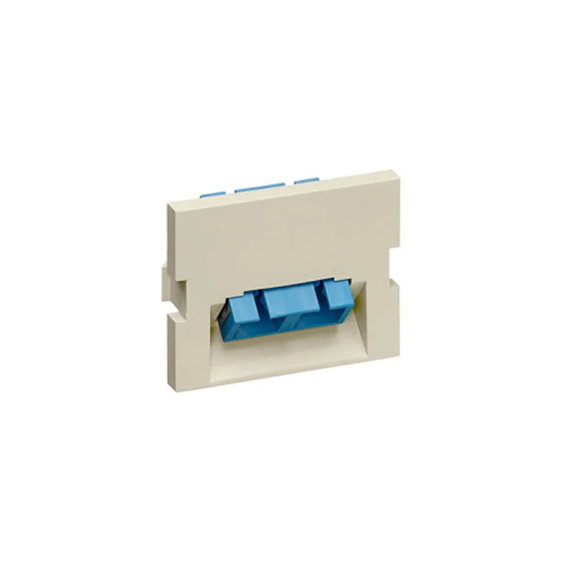 Leviton Duplex SC Angled Fiber Adapter MOS Module 1.5 Unit High Ivory 41294-2CI