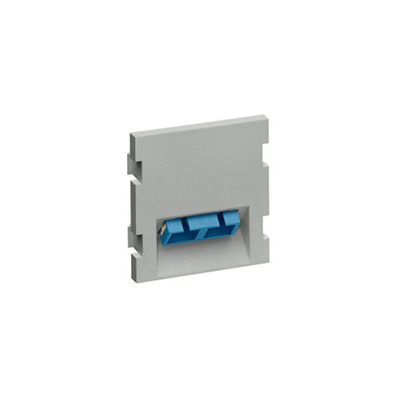 Leviton Duplex SC Angled Fiber Adapter MOS Module 2 Units High Gray 41292-2CG