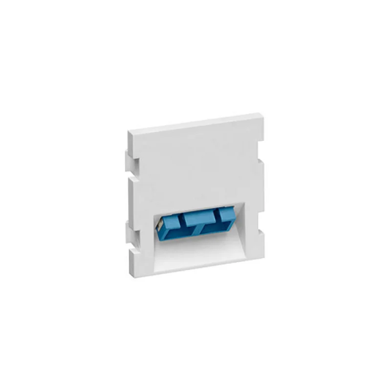 Leviton Duplex SC Angled Fiber Adapter MOS Module 2 Units High White 41292-2CW