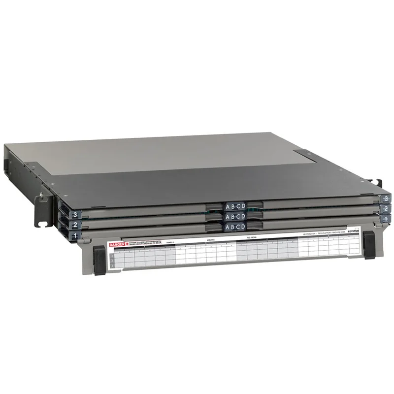 Leviton Fiber Enclosure with sliding trays 5R1UD-S12