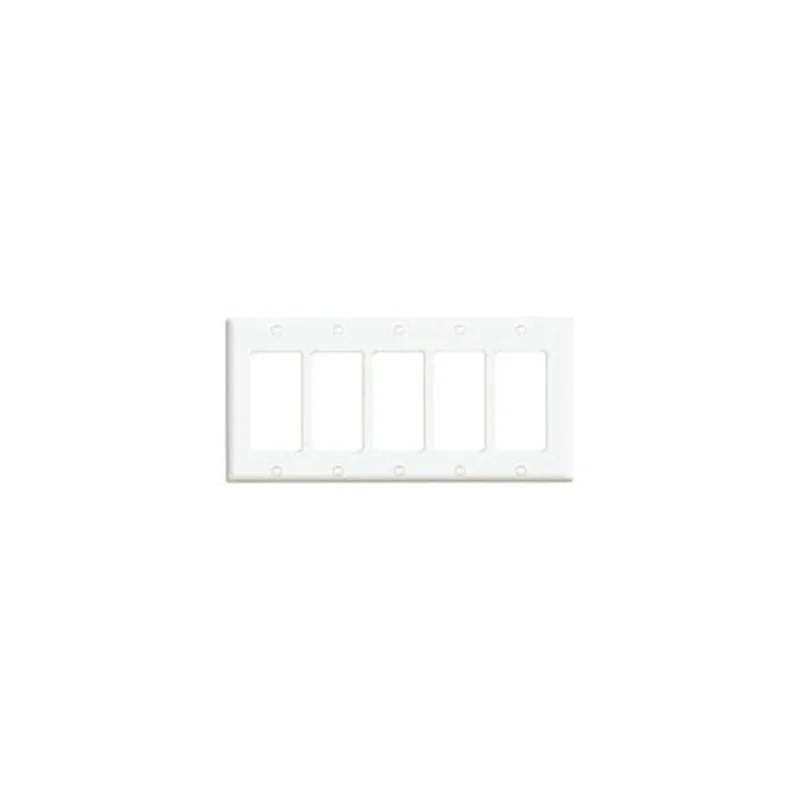 Leviton Five Gang Decora Blank Insert White 80423-W