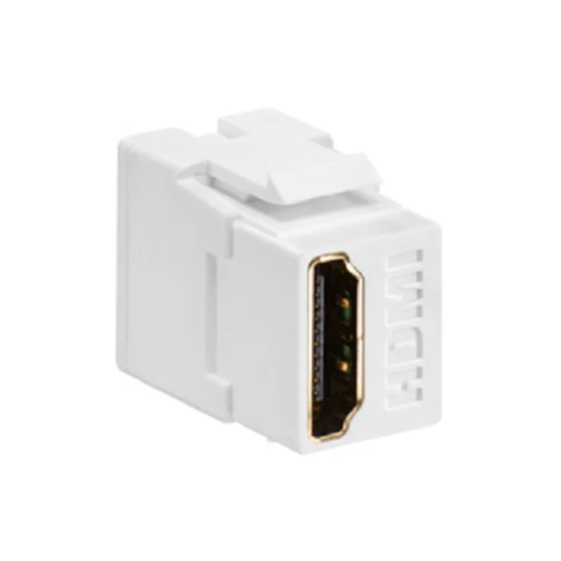 Leviton HDMI Feedthrough QUICKPORT Connector White 40834-W