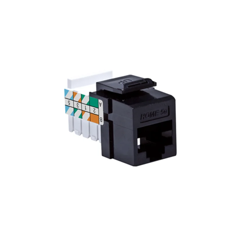 Leviton HOME 5E Snap-In Jack Black 5EHOM-RE5