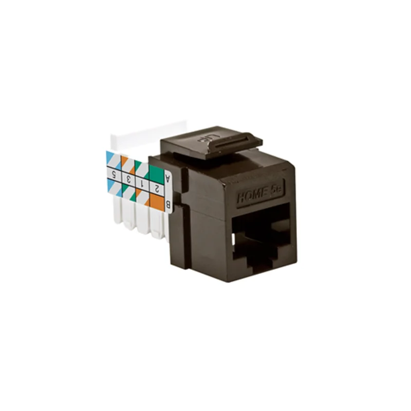 Leviton HOME 5E Snap-In Jack Brown 5EHOM-RB5