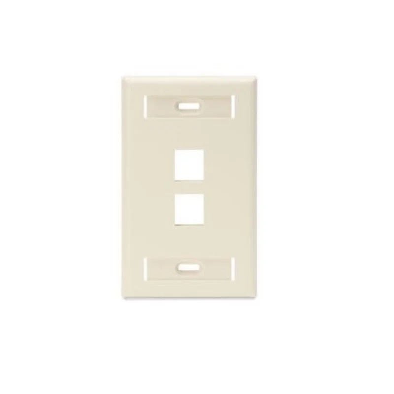Leviton Leviton Alm 2-port Quickport Wallplate 42080-2ts