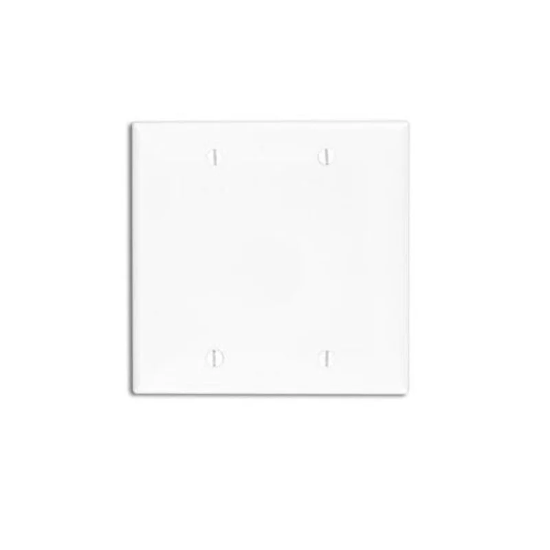 Leviton Leviton White Nylon 2 Gang Blank Plate 80725-w