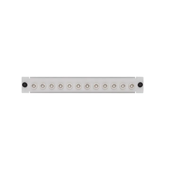Leviton LGX 12 Pack Plate w/ST Adapters 12 Fibers White APL12-STS