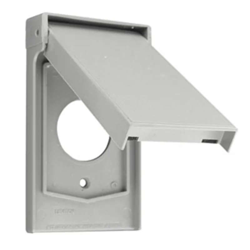 Leviton Locking Weather-Resistant Wallplate 4980-GY
