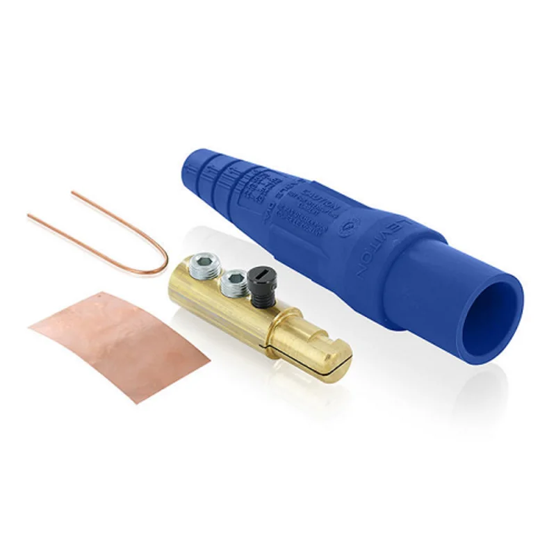 Leviton Male Plug Double Set Screw Termination Blue 16D22-UB