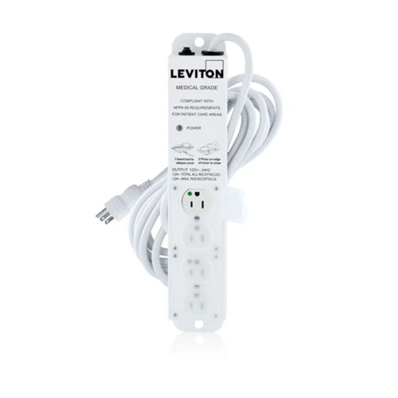 Leviton Medical Grade Power Strip 5304M-1N5