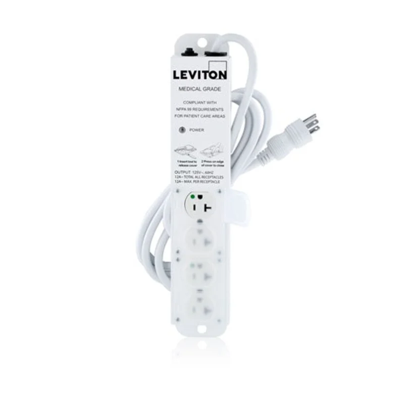 Leviton Medical Grade Power Strip 5306M-1N7
