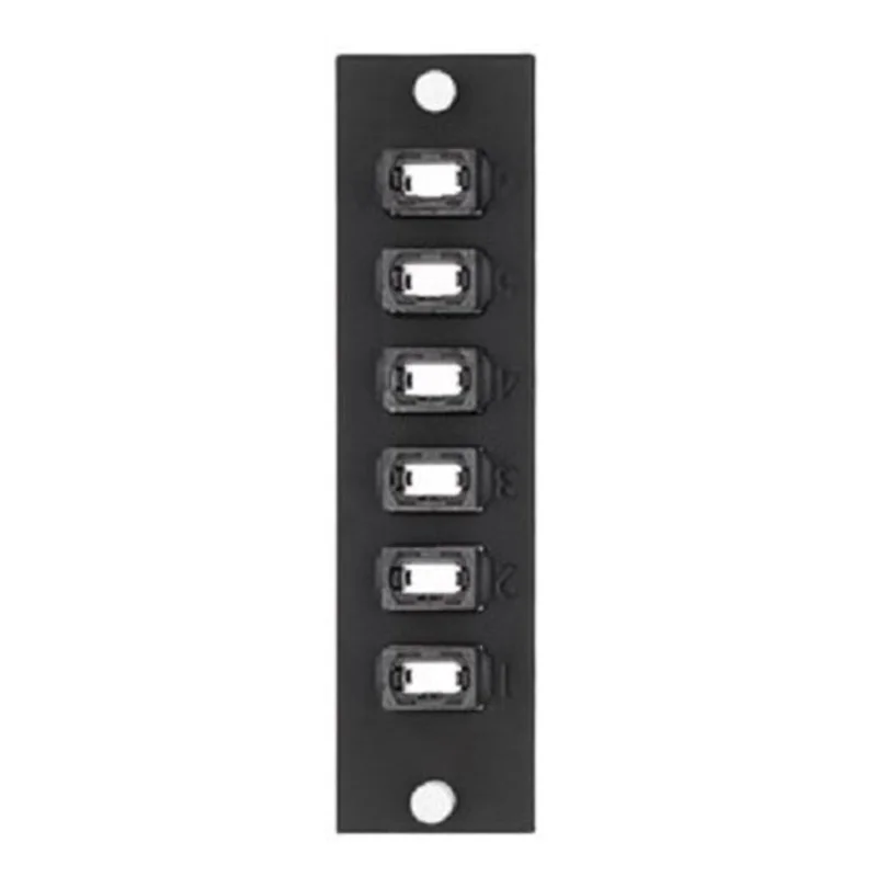 Leviton Metal Adapter Plate with simplex MTP Adapters 5F100-6MP