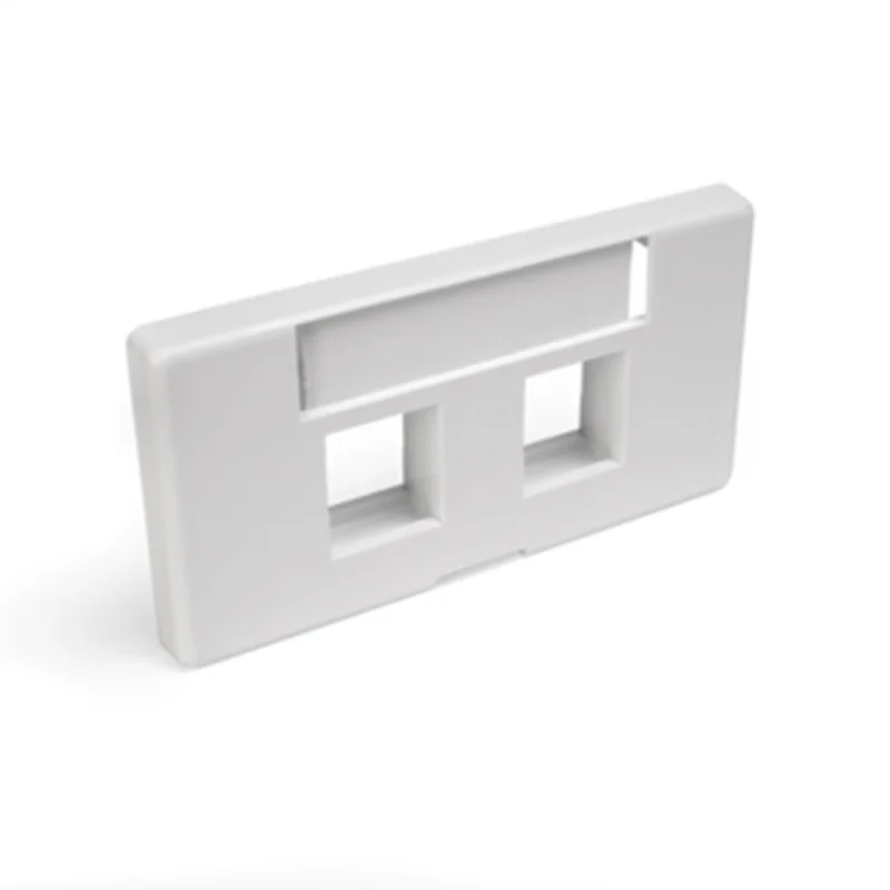 Leviton Modular Furniture 2-Port Faceplate 49910-SW2